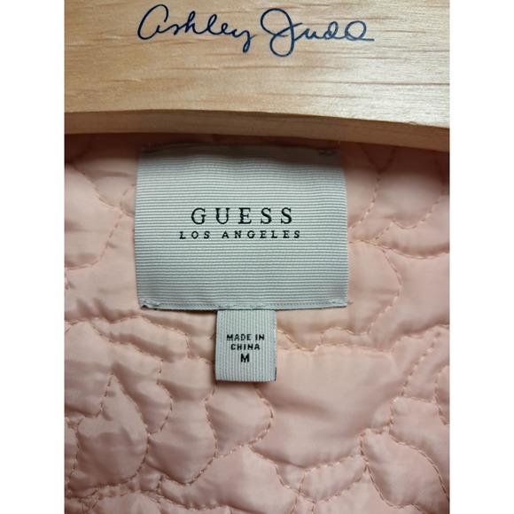 Guess Los Angeles Quilted Jacket-size medium-blush pink-see pics for marks/fadin - Picture 3 of 9